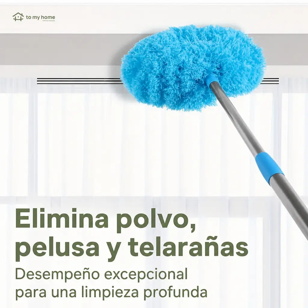 Plumero extensible de microfibra para ventilador de techo, atrapa polvo en aspas, paredes y rincones altos para limpieza ligera diaria