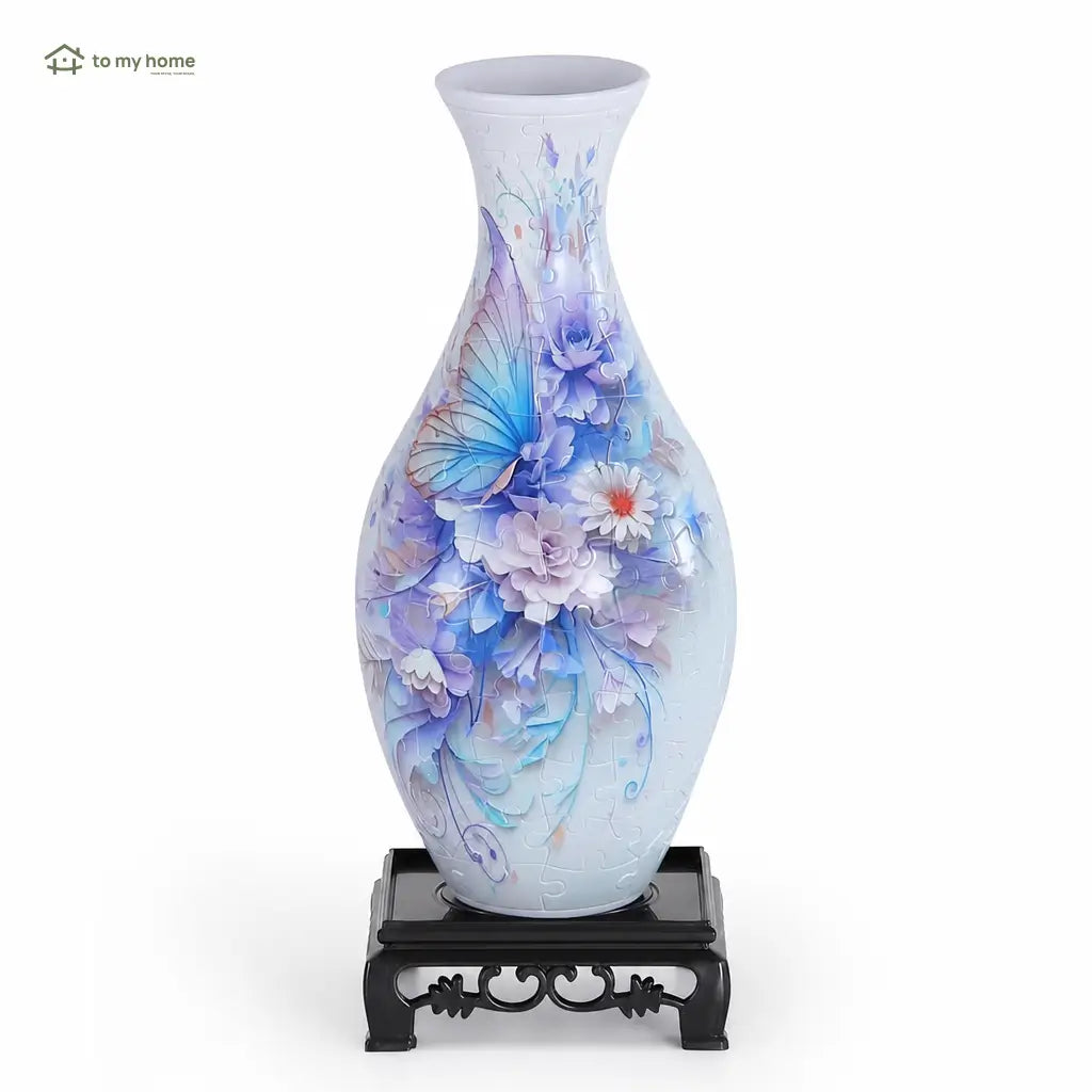 Florero rompecabezas 3D de 160 piezas con vaso desmontable para arreglos florales, decoración creativa en casa y regalo para adultos