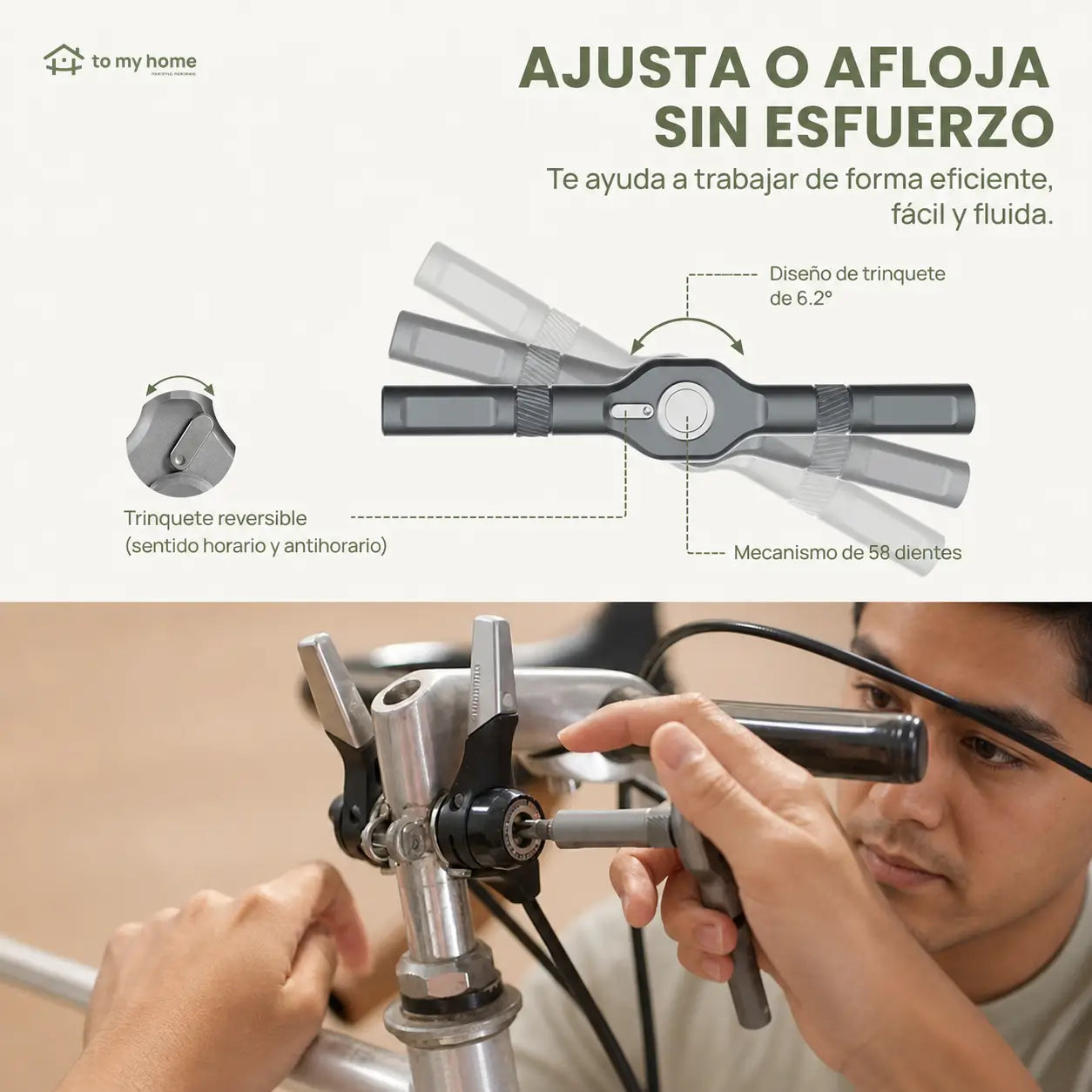Juego compacto de desarmador con matraca reversible y 24 puntas magnéticas para mantenimiento del hogar, bicicletas, muebles y electrónica