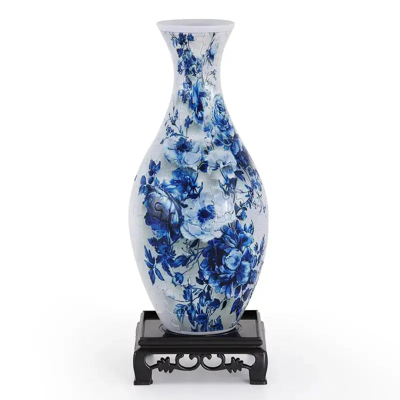 Vaso decorativo rompecabezas 3D para flores, arreglos creativos, diseño moderno, ideal para decorar casa, oficina o como regalo elegante y sofisticado para cualquier espacio