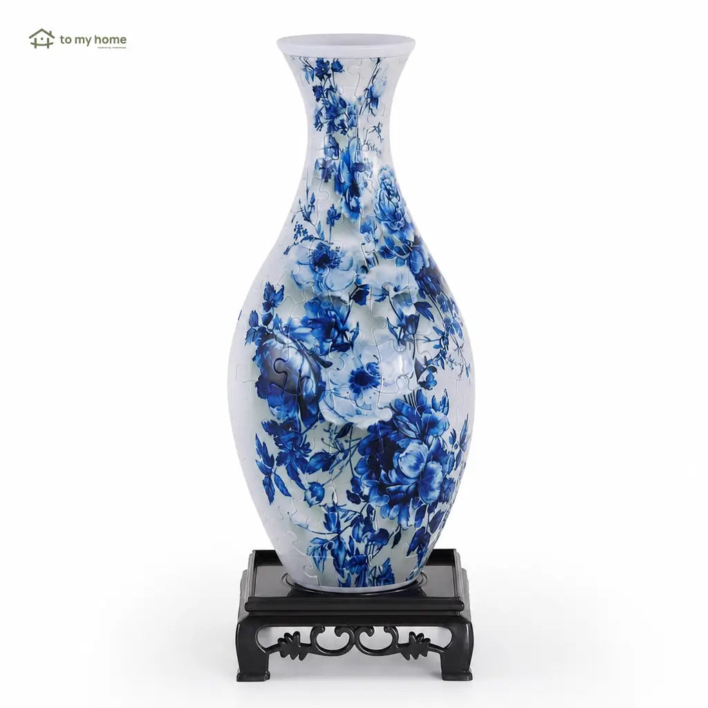 Florero rompecabezas 3D de 160 piezas con vaso desmontable para arreglos florales, decoración creativa en casa y regalo para adultos
